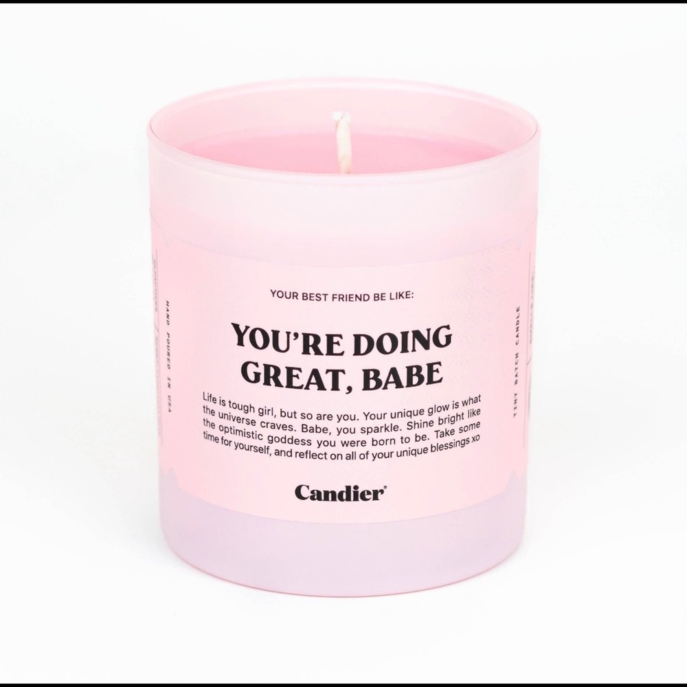 Candier Pink Soy Candle